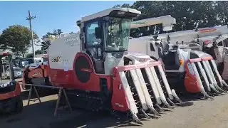 Japanese Agriculture and Farming Equipments | Rice Harvesting Combines Machines | Japanese stock 