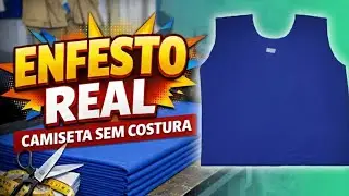ENFESTO real de camiseta sem costura lateral (sem cortes) | Viver de Confec&ccedil;&atilde;o