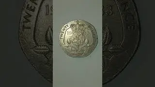 World Coins United Kingdom 20 Pence 1983. Reverse Side.
