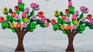 Beautiful wall hanging paper craft/Diy unique Card board wall decor/room decoration idea 