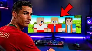 Ajudei JOGADORES DA COPA a JOGAR MINECRAFT PELA PRIMEIRA VEZ!