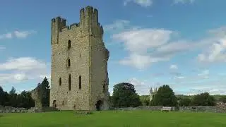 Helmsley Castle (English Heritage) , Helmsley, North Yorkshire, England, Great Britain - August 2015