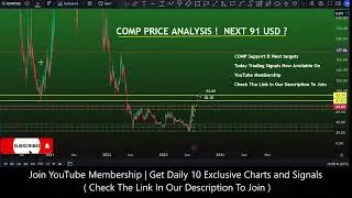 Compound price prediction and next 91 USD?  Comp coin price analysis | Live day trader 13 July 2023