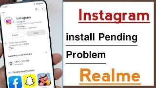 Instagram Install Pending Problem Solve in Realme Device