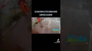 clean down after using hard surface cleaner