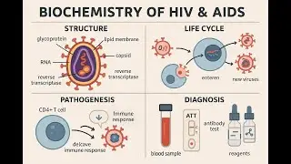 Biochemistry of HIV & AIDS 🧬 | Structure, Life Cycle, Pathogenesis & Diagnosis Explained