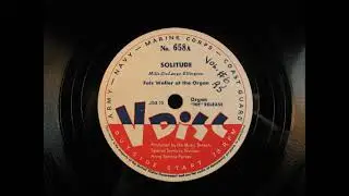 SOLITUDE by Fats Waller on Hammond Organ V-Disc 658 1946