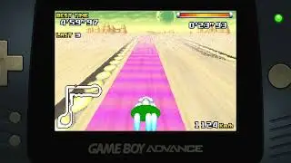 F-Zero: Climax Gold Cup - Sand Ocean: Key Break Time Attack Nintendo Game Boy Advance Emulated