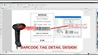Barcode Sticker Design CorelDraw 2019 - Software Barcode