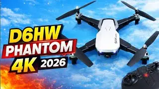 D6HW Phantom 4K Drone Camera 2026 🔥 | Old Drone New Power 💥 | Low Price Flying Camera Review