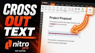 How to Mark Out Text in PDF Files with Nitro Pro PDF Editor