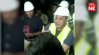 Assam CM pays late night visit to the under-construction flyover in Maligaon,