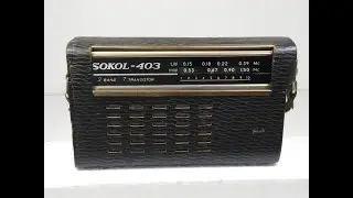 Vintage Soviet USSR Pocket Radio SOKOL-403