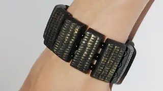 Gold Textured Bracelet - Polymer Clay Tutorial