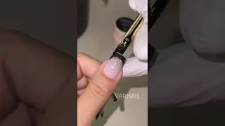 ✨🖤🎀 Простой французский маникюр с помощью кисточки для французского нейл-арта #ногти #простыеногт...