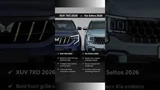 XUV 7XO 2026 vs Kia Seltos 2026🔥 Front Design Battle #XUV7XO #KiaSeltos #NewSUV #IndianCars