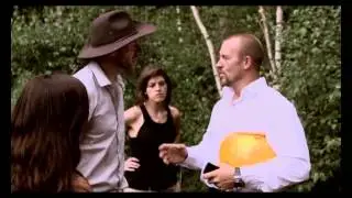 Actor Ross O'Hennessy playing logging official Jeff in feature film ' Extinction.'