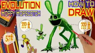 How to Draw Hoppy Hopscotch Evolution - Smiling Critters Poppy Playtime 3