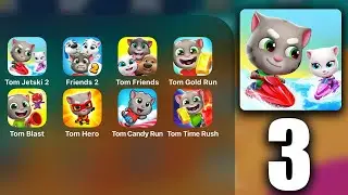 Talking Tom Jetski 2 (Outfit7) Game Review, Gameplay & Walkthrough (iOS / Android) #3