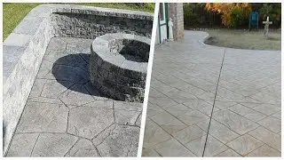 75 White Stamped Concrete Patio Design Ideas You'll Love 😊