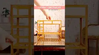 I CHALLENGED myself to make a BUNK BED (for Chelsea dolls)... out of PAPER 😱 #miniatures #dollhouse