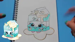 How to Draw Shopkins Season 1 Spilt Milk Step By Step Easy