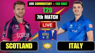 Scotland vs Italy | 7th Match, T20 WC 2026 | Live Score & Commentary | Cricket Kila |