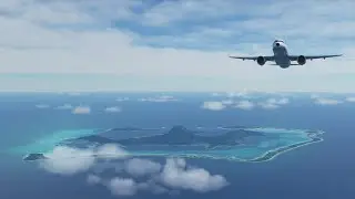 MSFS2020 - Amazing Totegegie (NTGJ) departure from French Polynesia headed to Rapa Nui