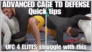ADVANCED UFC 4 CAGE TURNING TAKEDOWN DEFENSE TUTORIAL ( Defending Turning Cage Takedowns) QUICK TIPS