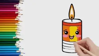 How to Draw Candle, Castle, and Cup Easy Step by Step | Drawing for Beginners and everyone | #kidko