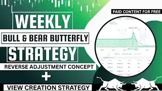 Weekly Option Selling Strategy || Bull & Bear Butterfly || Reverse Adjustment Concept ||Paid Content