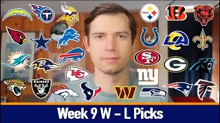 Week 9 NFL Win/Loss Picks (2025)