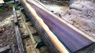 Milling Galaxy Wood!  (Rainbow Poplar)