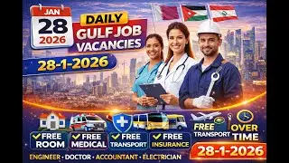 28-1-2026 DAILY GULF JOB VACANCIES APPLY NOW #job #saudijobs #jobapplication #jobsearch