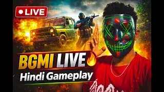 🔥 BGMI LIVE | Squad Rush | Chicken Dinner Challenge 💪 Hindi Commentary 🎮