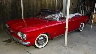 1964 Corvair before and after restoration