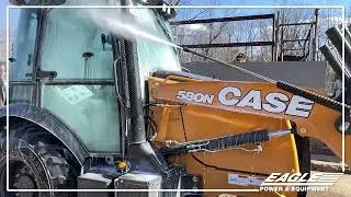 Washing Away... | CASE 580N | Eagle Power & Equipment
