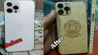 IPhone 12pro max Versace engraving lamination #verace lamination # Wrap GeniE Lahore