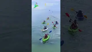 🚣&zwj;♂️ Kayaking Adventures at Rameshwaram Shores! 🏝️ #rameshwaram #watersports #shorts