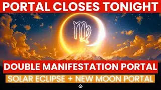 Double Manifestation Portal: Virgo New Moon + Solar Eclipse to Manifest Massive Wealth (888Hz)