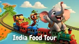 Hathi chiti india food tour | fun kids rhyme | famous indian food | tinywonderscapes 