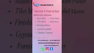 New Job Vacancy Opened for Dubai, Singapore Location #job #education