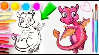 How to draw a cute little dragon Drawing a dragon for beginners  Dibujar un drag&oacute;n Anibal Creator
