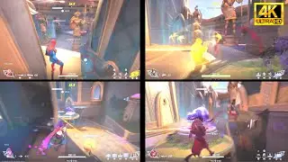 Marvel Rivals - 4 Players Split Screen Gameplay - 4K 60fps PS5