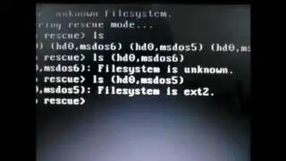 No Such partition found. Grub rescue mode Recovery.