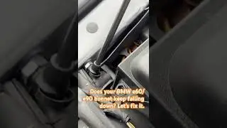 Bonnet keeps falling down?! BMW HOOD STRUT REPLACEMENT DIY