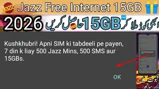 Jazz Free Internet Code 2026 - Jazz Free Internet - Jazz Free Internet 15GB 💯 - Tube Master Studio 