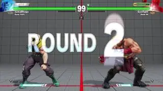 STREET FIGHTER V kama8hugu (Nash) vs Gunfight (Alex)
