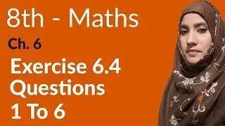 8th Class Math, Factorization,Simultaneous Equations Ex 6.4 Q 1 to 6 - 8th Class Maths