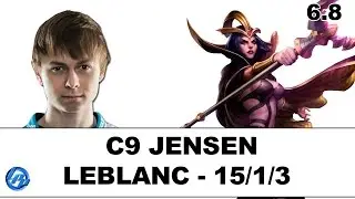 C9 Jensen - LeBlanc vs Yasuo - Kr Ranked